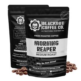 Blackout Coffee Co. 711181247602 Morning Reaper Medium Roast - Aromatic Bold Strong And Super Smo