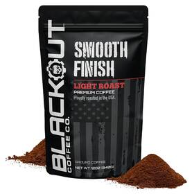 Blackout Coffee Co. 719243171483 Smooth Finish Ground Light Roast Aromatic Tas