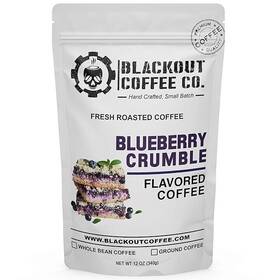 Blackout Coffee Co. 719243171568 Blueberry Crumble Flavored Medium Roast - Ground 12oz