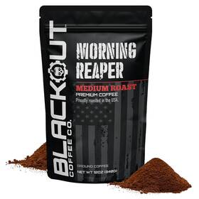Blackout Coffee Co. 744760017365 Morning Reaper Ground Medium Roast Bold And Strong Flavo