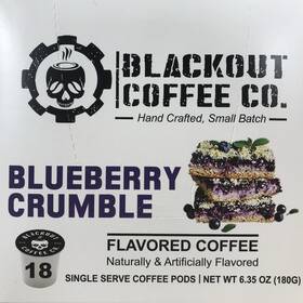 Blackout Coffee Co. 850015674020 Blueberry Crumble Flavored Fresh Pods K Cup 17 Ct 2/26