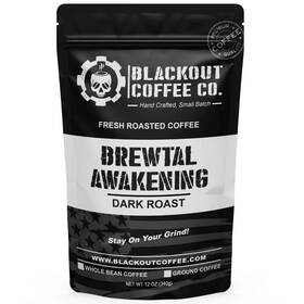 Blackout Coffee Co. 850015674051 Dark Roast High Caffeine 12 Oz Ground