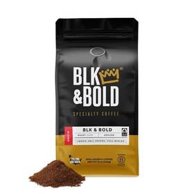 Blk & Bold 850007791445 Ground Coffee Premium Dark Roast 100% Arabica Beans 12 Oz Bag