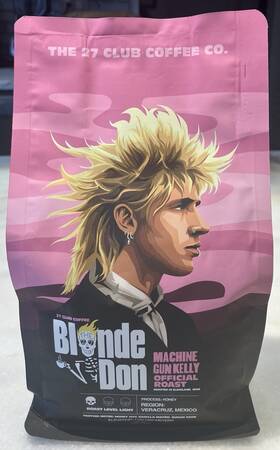 Blonde Don 196852511662 Machine Gun Kelly Official Roast Coffee 12oz The 27 Club Co