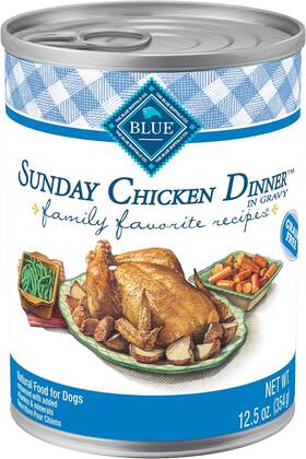 800410 Blue Buffalo Family Favorites Adult Wet Dog Food 12.5 Ounce Pack Of 12