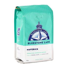 Bluestone Lane 850050008385 Coffee Beans Maverick Espresso Medium Roast Whole Bean 12 Ounce Bag