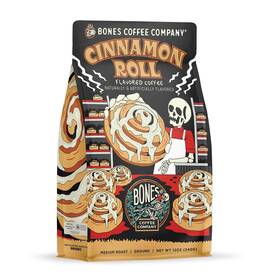 Bones Coffee Company 445009434488 Cinnamon Roll Flavored Medium Roast Low Acid Arabic