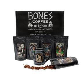 Bones Coffee Company 810036262347 Favorite Flavors Gift Set 3.2 Ounce Pack Of 5