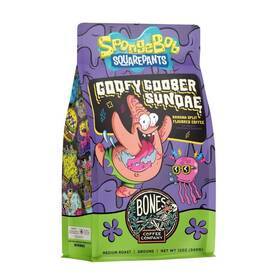 Bones Coffee Company 810036268639 Goofy Goober Sundae Flavored Beans 12 Oz Medium Roast