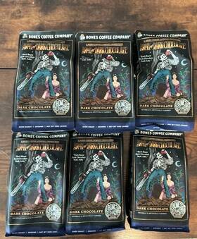 Gro-adc-012 Bones Coffee Company Army Of Dark Chocolate Roast Ground 12oz 6 Pack