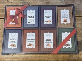 Bonjoie 810143580433 Holiday Coffee Set 8 Packs Ground Seasonal Flavors Boxed Gift Nwt