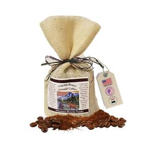 Bounty Foods 814787010622 Montana Huckleberry Dessert Ground Coffee - 12 Oz Rustic Western Style Burlap