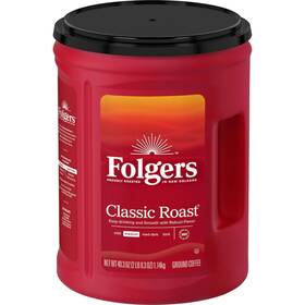Branded 445035820804 Folgers Classic Roast Ground Coffee Medium 40.3-ounce Canister