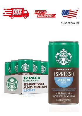 Branded 726084673892 Starbucks Ready To Drink Coffee Espresso And Cream Light 6.5oz Cans 12 Pack