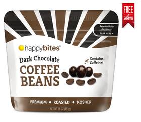 Branded 856535008710 Dark Chocolate Covered Espresso Coffee Beans 16 Oz. Free Shipping