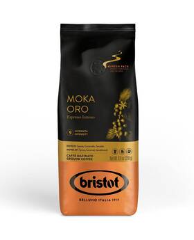 Bristot 001681022918 Moka Oro Ground Coffee Italian Espresso Medium Roast For F