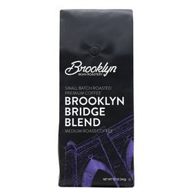 Brooklyn Beans 810683021168 Bridge 100% Arabica Craft Roasted Ground Coffee Medium Roast 12 Ou