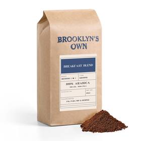 Brooklyns Own 304369228182 Medium Roast Breakfast Blend Ground Coffee - 100% Arabica Grou