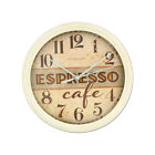 Bulk Buys Espresso Cafe Wall Clock Pack Of 4 731015221868