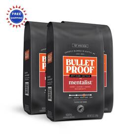 Cdk01-00070 Bulletproof The Mentalist Medium Dark Roast Whole Bean Coffee 12 Ounces Pack