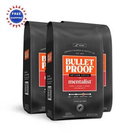 Cdk01-00080 Bulletproof Medium Dark Roast Ground Coffee 100% Arabica 12 Oz Pack Mentalist