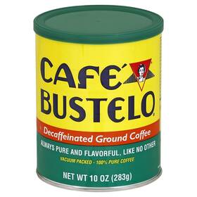 Caf Bustelo 074471115129 Cafe Decaf Ground Coffee Bold Flavor 10 Ounce Can Pack Of 1