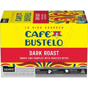 Caf Bustelo 074471685912 Cafe Dark Roast Coffee 10 K-cup Pods Apr 2026