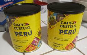 Caf Bustelo 074471701322 Cafe Peru Latin American Blend. 9 Oz Lot Of 2 Cans Bbd 2/28/26