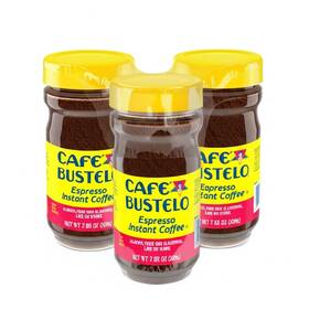 251630 Caf Bustelo Cafe Espresso Style Dark Roast Instant Coffee 7.05 Oz Jar