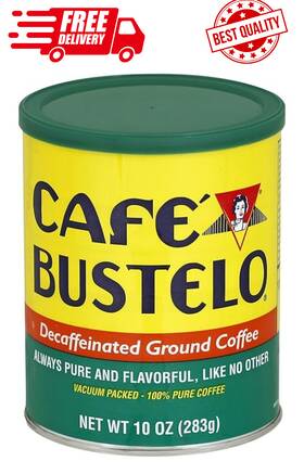 Caf Bustelo 886946506468 Cafe Decaffeinated Ground Coffee - 10 Oz Can