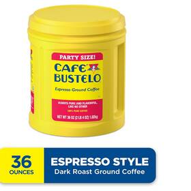 Fol0005500055 Caf Bustelo Espresso Ground Coffee Dark Roast 36-ounce Canister