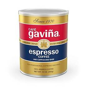 Caf Gavi A 072323053421 Espresso Roast Extra Fine Ground Coffee 100% Arabica 10 Oz Can