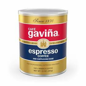 Caf Gavi A 689826637753 Espresso Roast Extra Fine Ground Coffee 100% Arabica 10 Oz Can