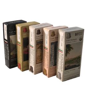 Caf Romano 842047187296 Organic Usda Coffee Espresso Pods For Nespresso Original Machines