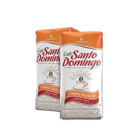 Caf Santo Domingo Induban 748325005521 Caracolillo 16 Oz Bag Ground Peaberry Coffee Medium Roa