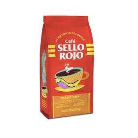 Caf Sello Rojo 313105744732 Tradicional Coffee Medium Roast Ground Bag 10 Ounce