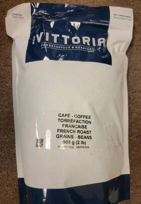 Cv25031-790419 Caf Vittoria French Roast Whole Beans Coffee 2lb Bag
