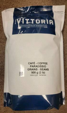 Cv25031-790423 Caf Vittoria Paradissio Whole Beans Coffee 2lb Bag