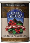 Cafe Altura 2 Pack Organic Coffee Fair Trade Classic Roast Ground 12oz Cans 032843336169