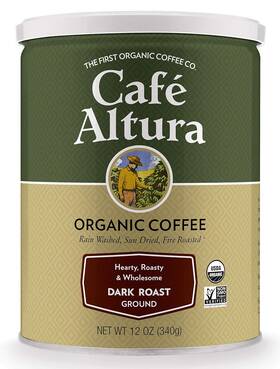 3463a Cafe Altura Ground Organic Coffee Dark Roast 12 Ounce Pack Of 3