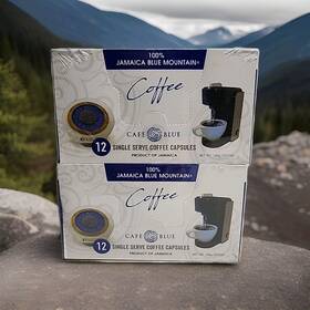 Cafe Blue 787790542568 100% Jamaica Mountain Single Serve Coffee Pods 24 Count 8/2025