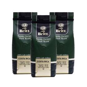 Cafe Britt 645860013045 Caf - Costa Rican Dark Roast Coffee 12 Oz. 3-pack Ground Arabi