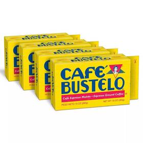 Cafe Bustelo 719961493836 Espresso Dark Roast 4-pack 10oz Bricks