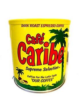 Cafe Caribe 070594202104 Dark Roast Espresso Coffee In 36 Oz Can Brown
