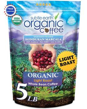 Cafedonpablo1231 Cafe Don Pablo 857766005585 Organic Coffee Light Roast 5lb Whole Bean 100% Arabica Low Acidity Non Gmo Earth