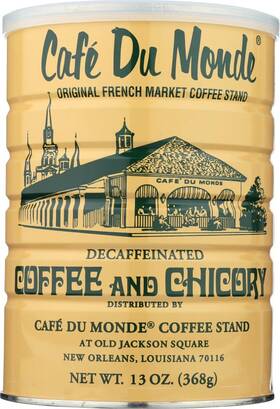Cafe Du Monde 313101133189 Chicory Decaffeinated Coffee Net Wt. 13 Oz 2 Pack