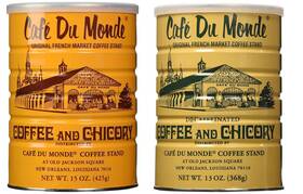Cafe Du Monde 711181707755 Coffee And Chickory Decaf Blend Bundle. New Orleans Bun