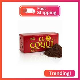 Cafe El Coqui 9oz-4pk-coq Coqu Dark Roast Espresso Ground Coffee Rich Authentic Puert