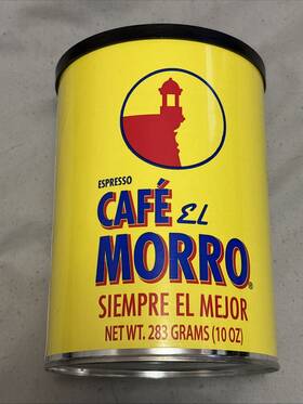 Cafe El Morro 034027287656 Caf Espresso Ground 100% Pure Puerto Rico Coffee Company New