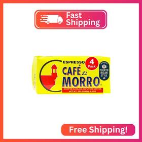 9oz-4pk-mor Cafe El Morro Caf Dark Roast Espresso Ground Coffee Bulk Blend Authentic Roas